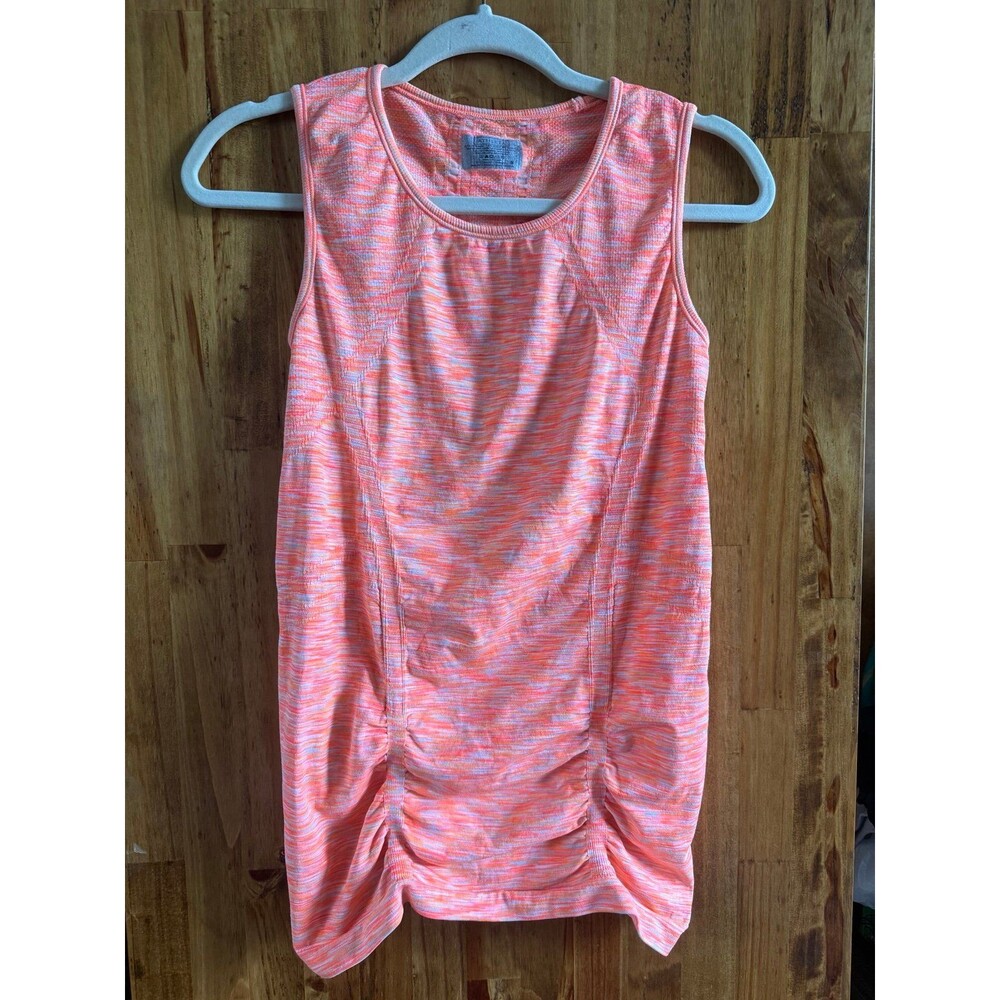 Athleta Seamless Tank Top Sz. Small Neon Orange Space Dye